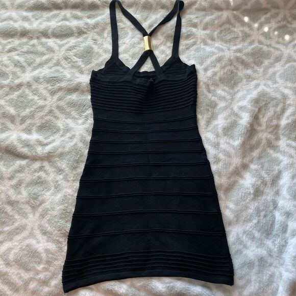 Twenty One Black Bodycon Y2K Tunic Mini Dress-Size S/P - Picture 9 of 9